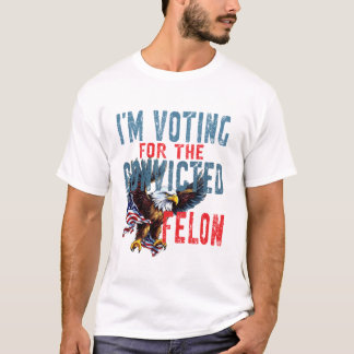 Camiseta Votando Para Criminoso Condenado