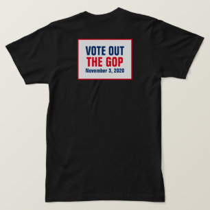 Camiseta Votar A Eleição Do GOP 2020 Vermelho Azul Azul
