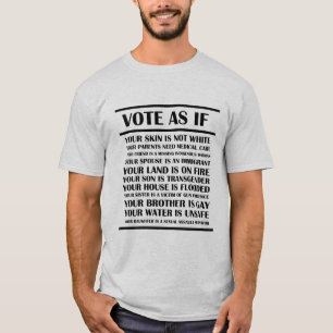 Camiseta Votar como se