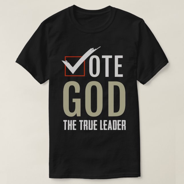 Camiseta Votar Deus Religioso (Frente do Design)