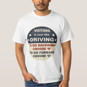 Camiseta Votar é apenas como a condução