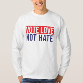 Camiseta Votar não odiar T-Shirt