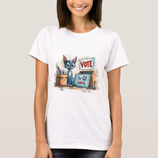 Camiseta Votar para Gata