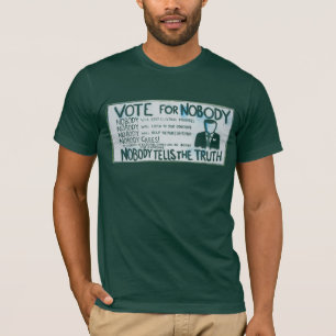 Camiseta Votar para Ninguém Bella Canvas Forest Tee Verde