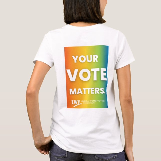 Camiseta VOTAR Rainbow T Shirt (Verso)
