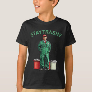Camiseta Votar Trump Garbyge Man Permanece Trashy 2024 Elei