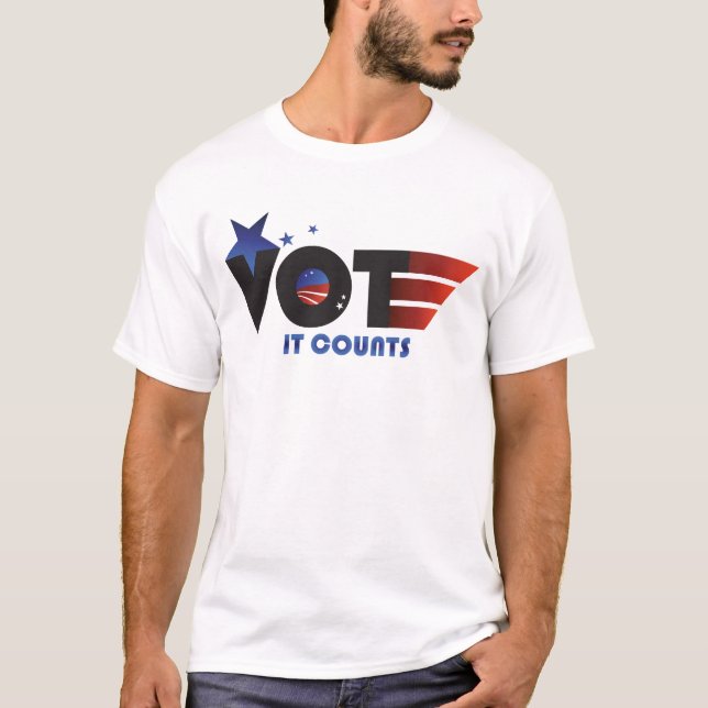 Camiseta Vote América - Conta T-shirt (Frente)