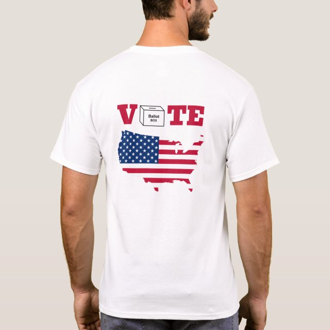 Camiseta Vote America Men & Women  (Verso)