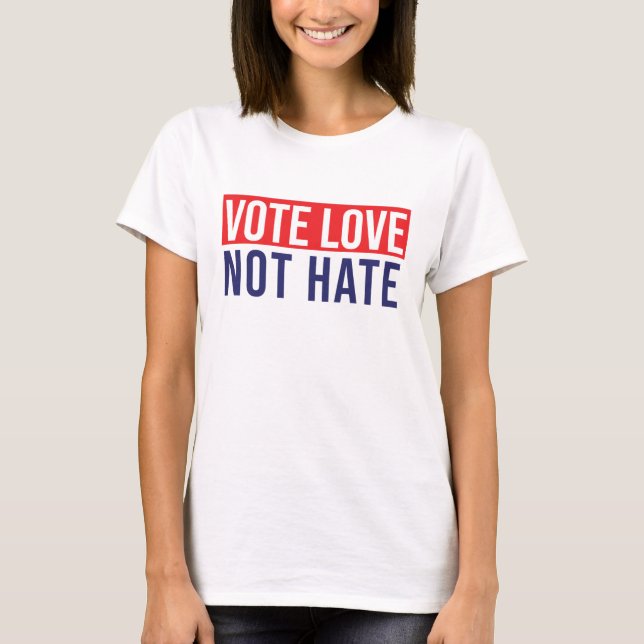 Camiseta Vote amor não ódio (Frente)