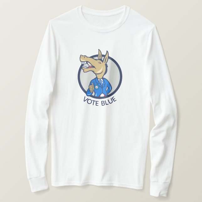 Camiseta Vote Azul (Frente do Design)