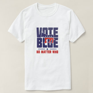 Camiseta Vote Azul Não Importa Que T-Shirt