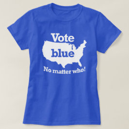 Camiseta Vote Azul Não Importa Quem