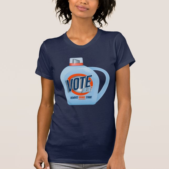 Camiseta VOTE AZUL: Remove as Manchas Laranja (Frente)