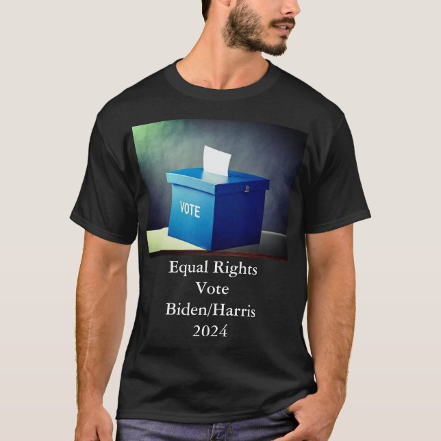 Camiseta Vote Blue Men's T-shirt (Frente)