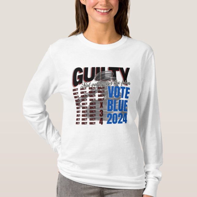 Camiseta Vote Blue Not for the Felon (Frente)