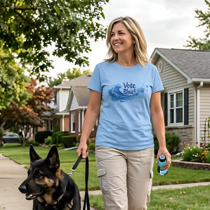 Camiseta Vote Blue! Onda de Tsunami