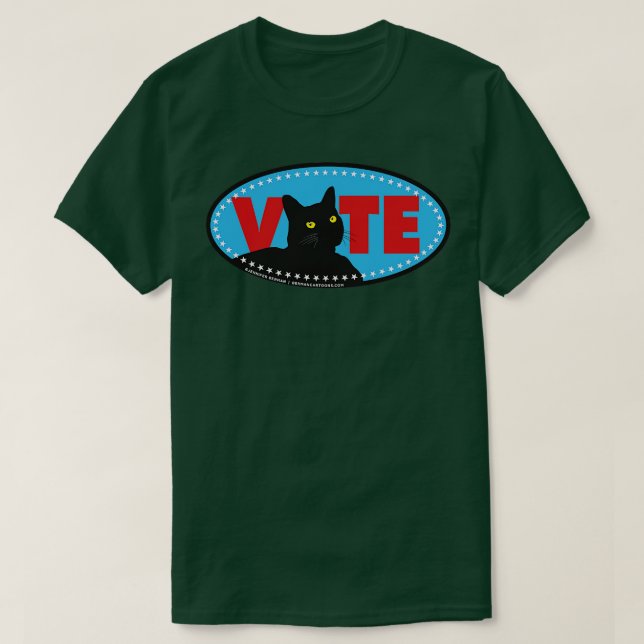 Camiseta Vote Cat Long Sleeve (Frente do Design)