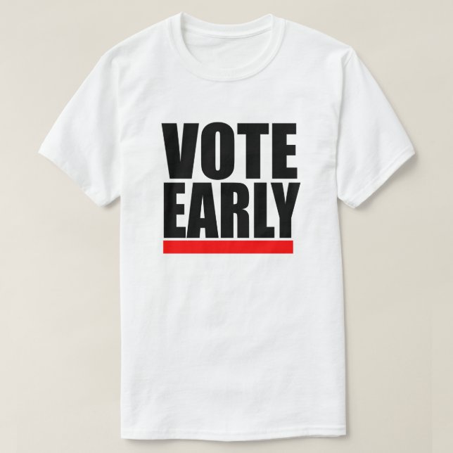 CAMISETA VOTE CEDO! (Frente do Design)