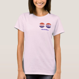 Camiseta Vote Com Bondade Botões Orgânicos