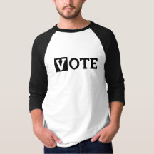Vote com Letra Preto e Branco com Caixa Preta