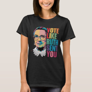 Camiseta Vote Como Ruth Enviou Você