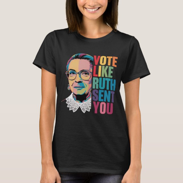 Camiseta Vote Como Ruth Enviou Você (Frente)