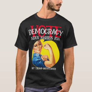 CAMISETA VOTE DEMOCRACIA NÃO DITADURA 2024