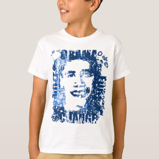 Camiseta "Vote em Obama para a Mudança", bola de visão de v