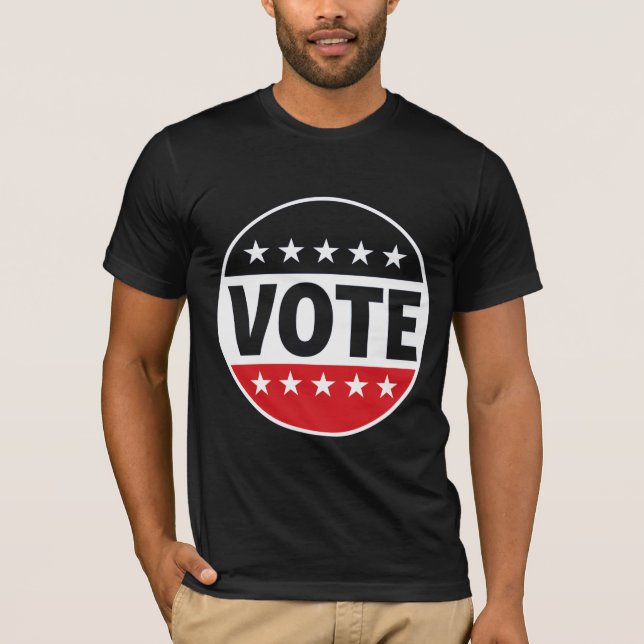 Camiseta VOTE — Faça Sua Voz Ser Ouvida (Frente)