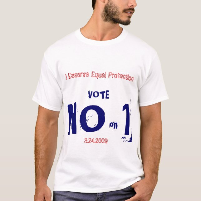 Camiseta Vote não em 1 (Frente)