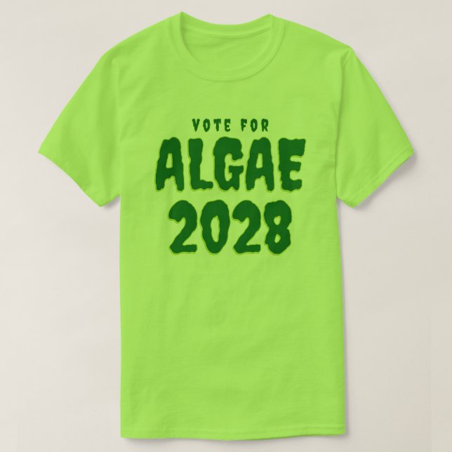 Camiseta Vote Para Algas 2028 Verde (Frente do Design)