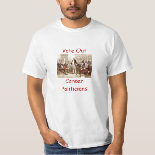 Camiseta Vote para fora políticos da carreira