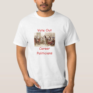 Camiseta Vote para fora políticos da carreira