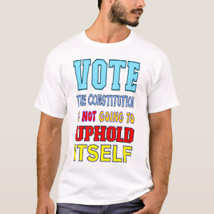 Camiseta Vote pela Constituição na Urna Eleitoral