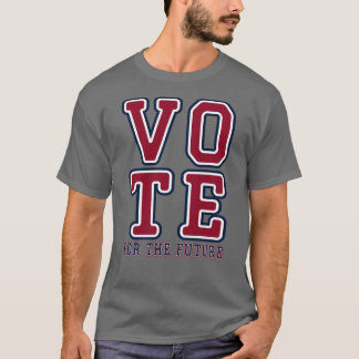 Camiseta Vote Pelo Design de Eleição Universitária de Arte