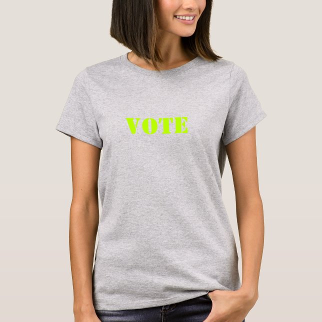 Camiseta "vote" - personalize TEXT & COLOR- t-shirt (Frente)