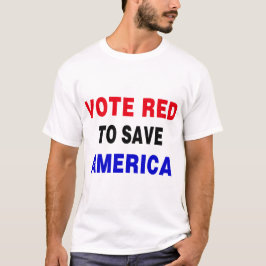 Camiseta Vote Red Para Salvar A América