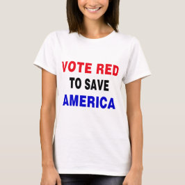 Camiseta Vote Red Para Salvar A América