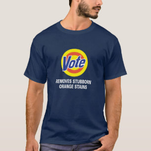 Camiseta Vote. Remove Manchas Laranja Teimosas