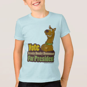 Camiseta Vote Scooby Dooby Doo para Presidente