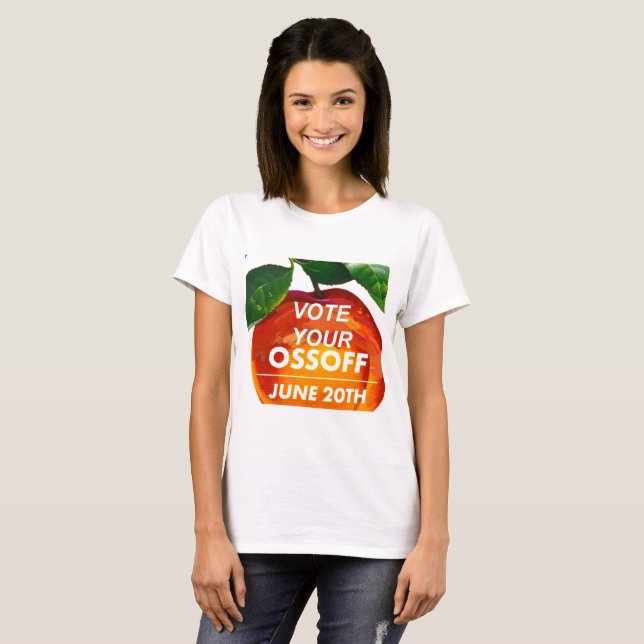 Camiseta Vote seu Ossoff!   VOTE o congresso de Jon Ossoff (Frente Completa)