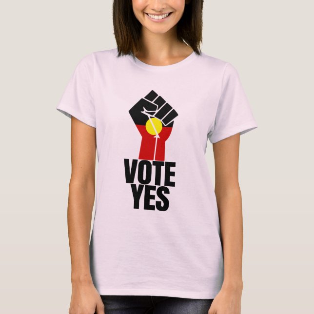 Camiseta Vote Sim Para A Voz - Vote Sim Austrália (Frente)