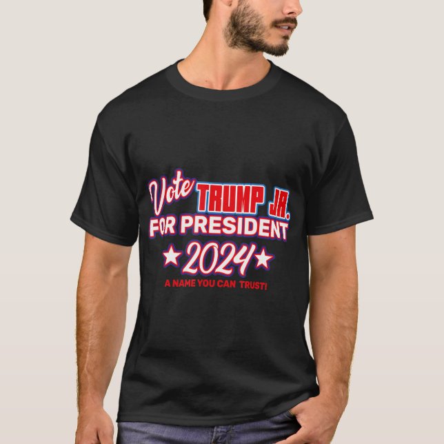 Camiseta Vote Trump Jr. Pelo Presidente 2024 Donald Trump J (Frente)