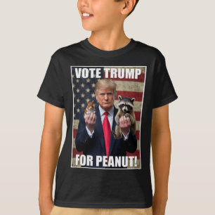 Camiseta Vote Trump Justiça Para Fred Amendoim O Esquilo Me