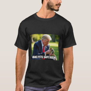 Camiseta Vote Trump Mega Torne Os Animais Seguros Novamente