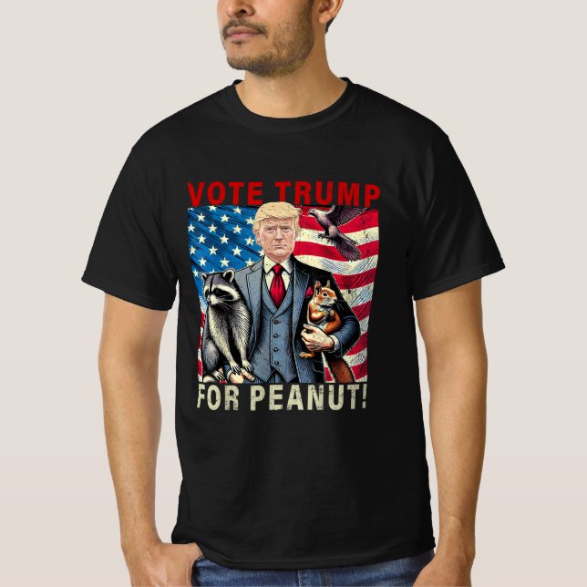 Camiseta Vote Trump Peanut The Squirrel (Frente)