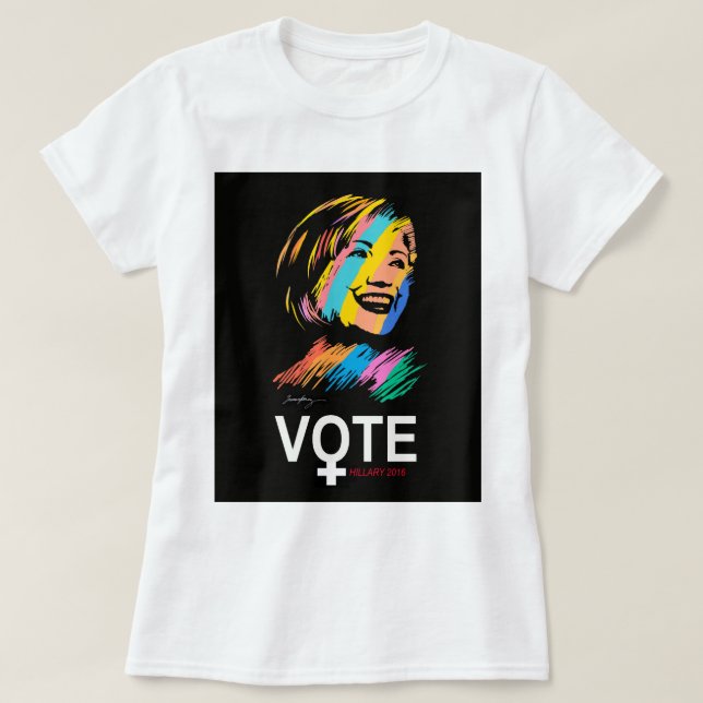 Camiseta votehillary2016 (Frente do Design)