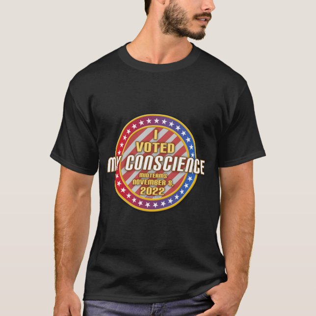 Camiseta Votei a minha Consciência Midterms 2022 (indy) (Frente)