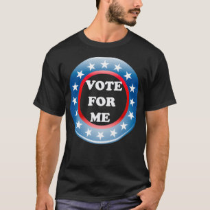 Camiseta Votei no dia das eleições, inscrevendo-se para vot