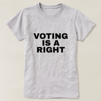 Camiseta Voting is a Right 24th Amendment Two-Sided